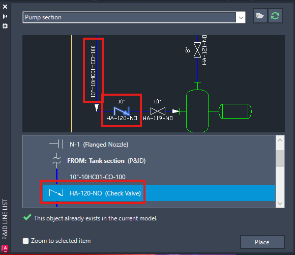 3 Chek valve placing